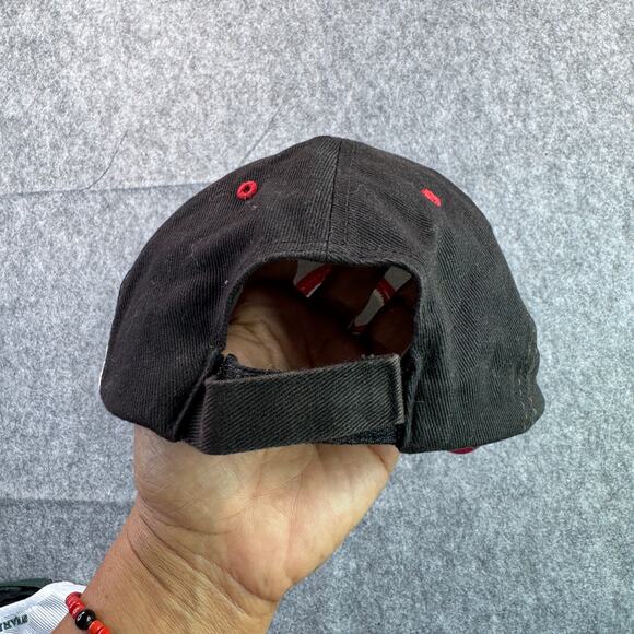 Cincinnati Reds Black/Red Cotton Adjustable Baseball Cap - Picture 3 of 5